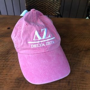 Pink Delta Zeta Denim Hat!